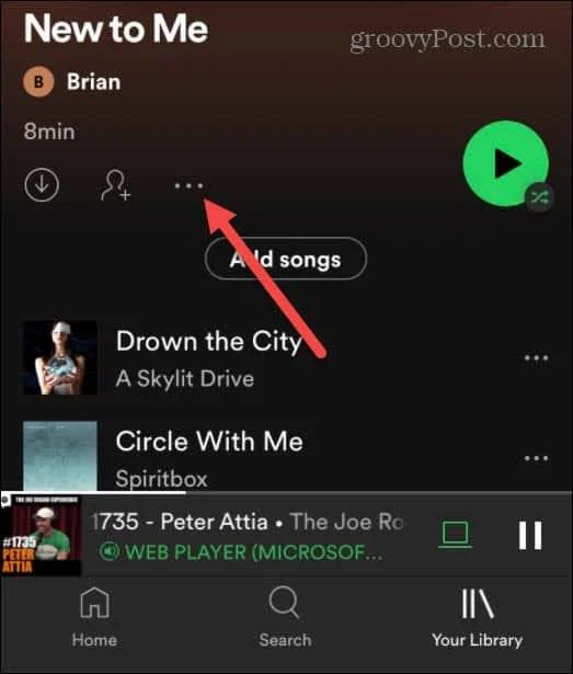 Come modificare l'immagine della playlist di Spotify