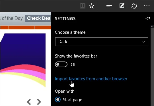 Import Chrome, IE atau Penanda Halaman Firefox ke dalam Legacy Microsoft Edge