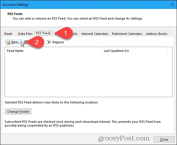 Cara Menambah Suapan RSS ke Microsoft Outlook