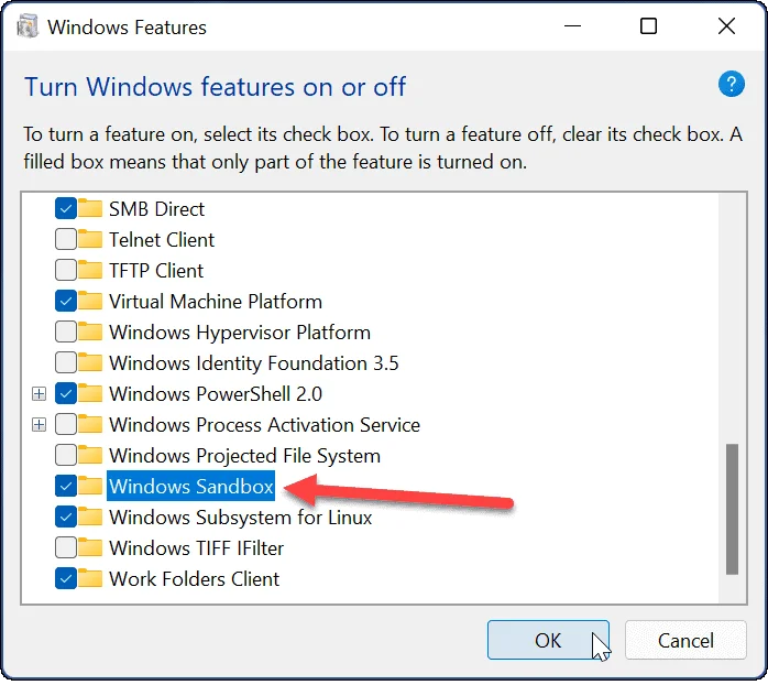 Cómo configurar Windows Sandbox en Windows 11