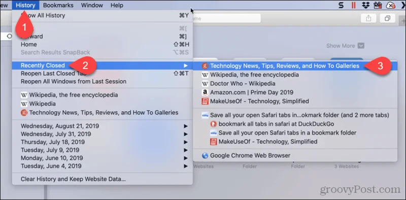 Cara Membuka Tab yang Ditutup Baru-baru ini dalam Chrome, Firefox, Edge dan Safari