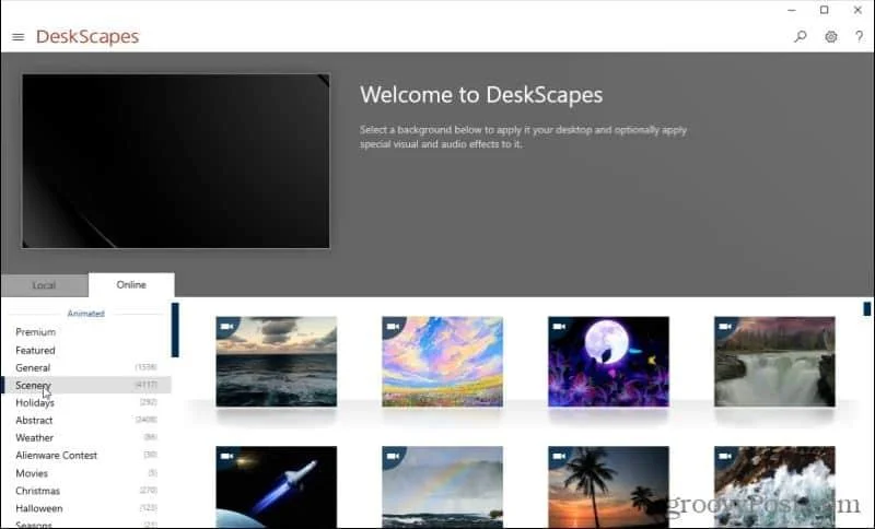 Cara Menetapkan Kertas Dinding Langsung & Latar Belakang Desktop Beranimasi dalam Windows 10