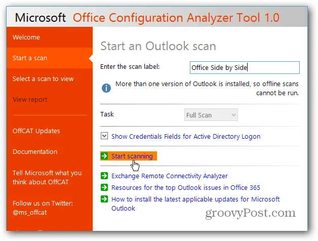 Selesaikan Masalah Microsoft Office dengan Alat Penganalisis Konfigurasi Pejabat
