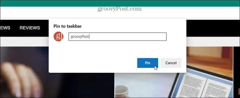 Websites vastzetten op de Windows-taakbalk vanuit Microsoft Edge