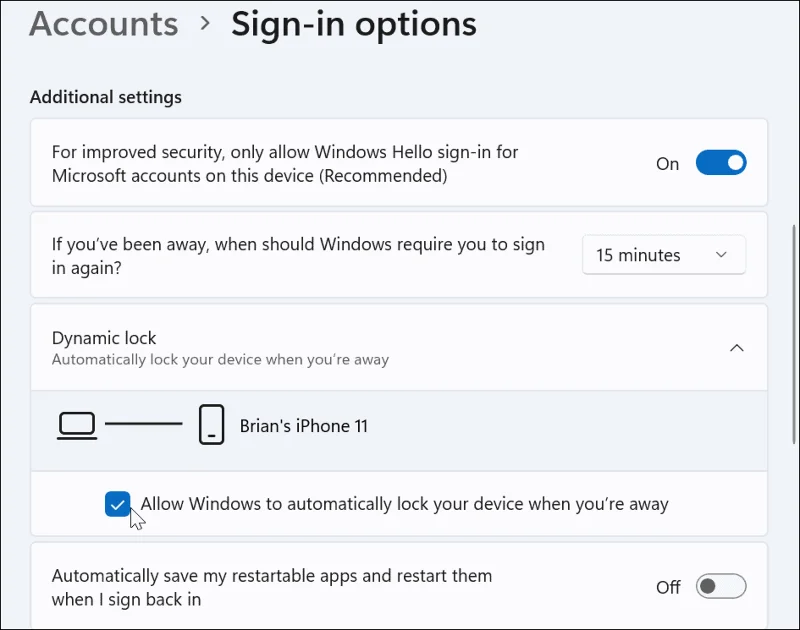 Cara Menggunakan Kunci Dinamik pada Windows 11