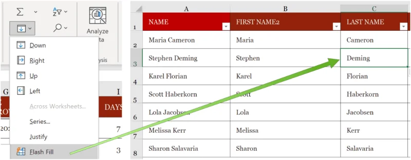 Cara Membahagikan Data Microsoft Excel kepada Berbilang Lajur