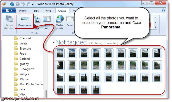 Galería fotográfica de Windows Live 2011: crear panorámicas y fotos fusionadas