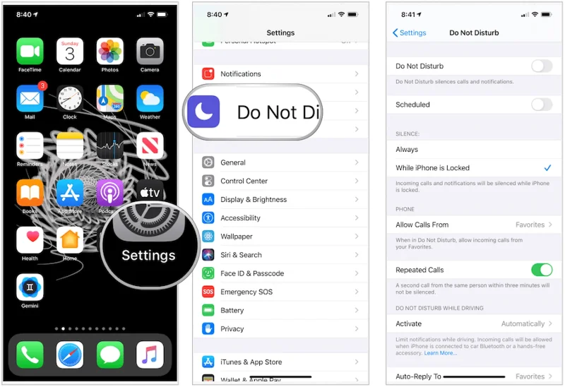 Cómo usar No molestar en iPhone