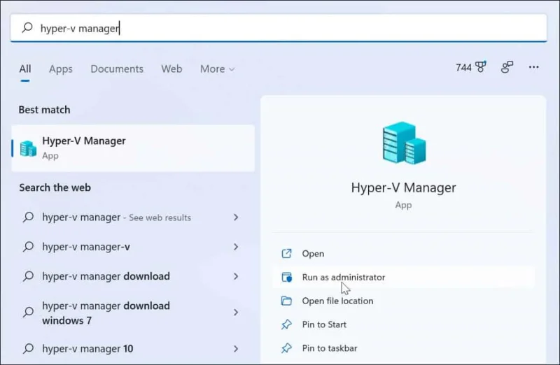 Cómo crear una máquina virtual en Windows 11