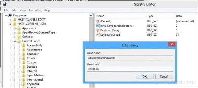 Cara Mendayakan Pad Kekunci Num Lock pada Startup atau Wake