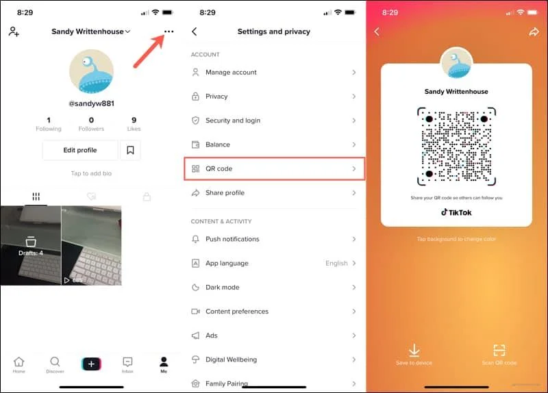 Cara Mencari dan Berkongsi Kod QR TikTok Anda