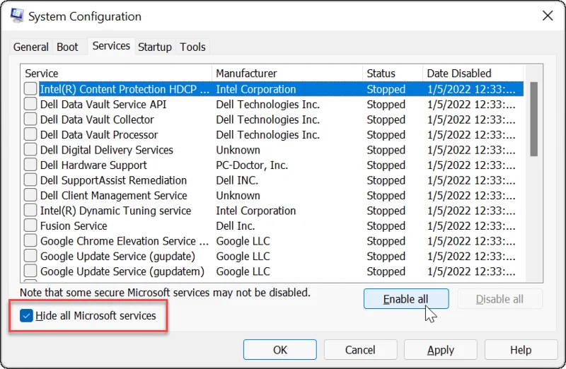 Cara Membersihkan But Windows 11