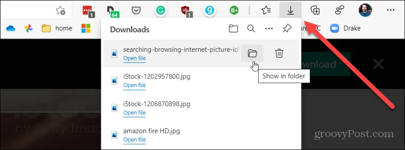 Buat Muat Turun Paparan Microsoft Edge di Bahagian Bawah Penyemak Imbas