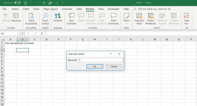 Cómo desproteger una hoja de Microsoft Excel