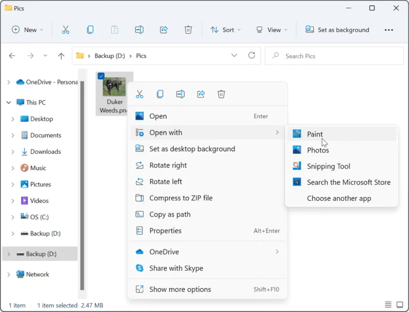Cara Menukar PNG kepada JPG pada Windows 11