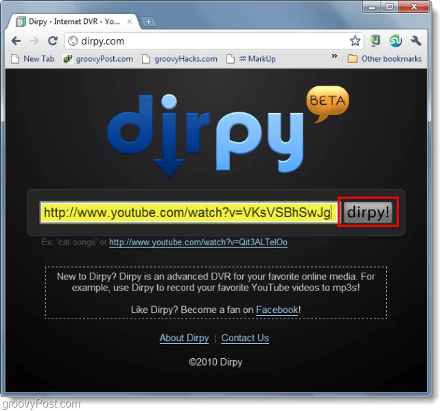Cómo descargar cualquier canción o video de YouTube con Dirpy