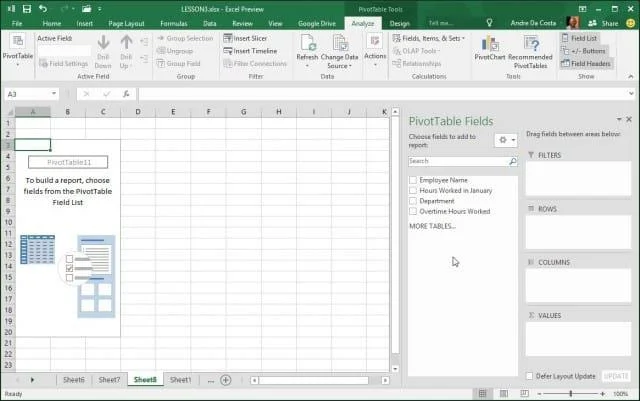 Comment créer un tableau croisé dynamique dans Microsoft Excel