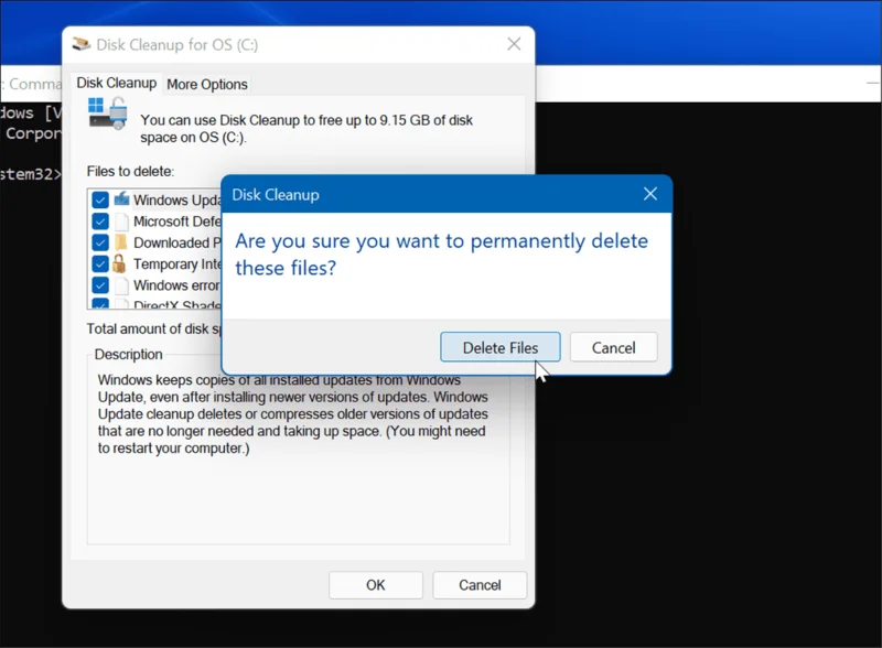 4 formas de eliminar archivos temporales en Windows 11