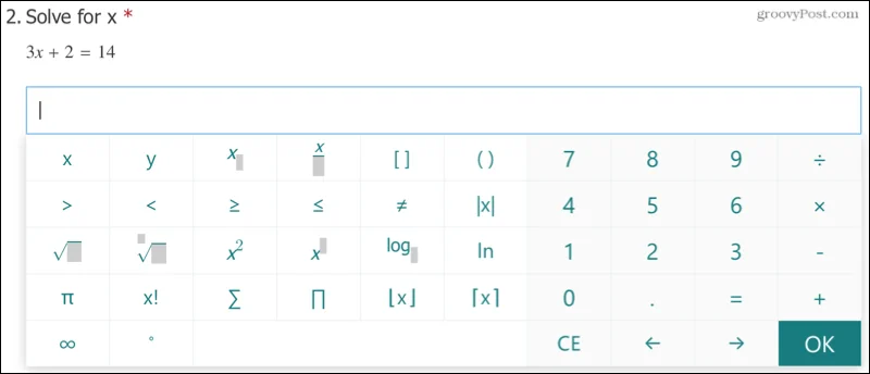 Cómo crear un cuestionario de matemáticas en Microsoft Forms