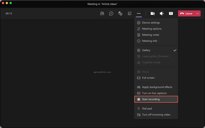 Cómo capturar y reproducir una grabación de Microsoft Teams Cómo capturar y reproducir una grabación de Microsoft Teams