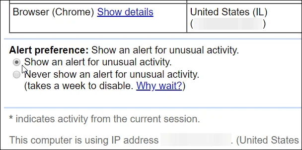 Cómo monitorear la actividad de inicio de sesión de su cuenta de Gmail