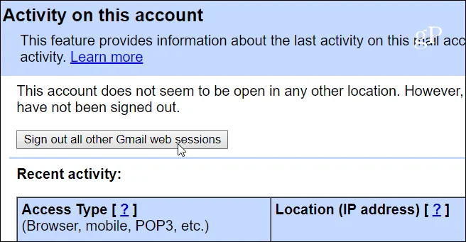 Cómo monitorear la actividad de inicio de sesión de su cuenta de Gmail