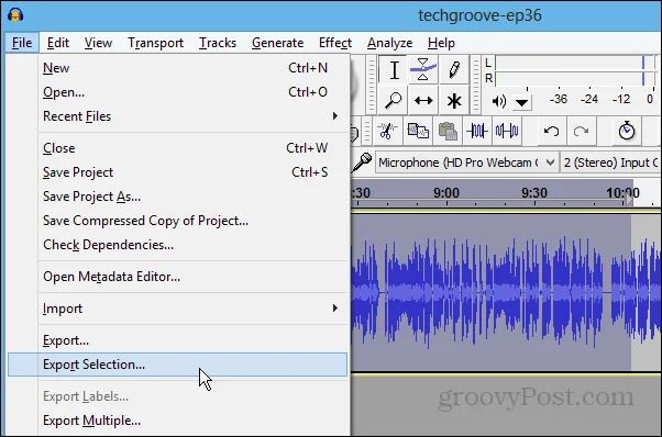 Cara Menggunting Segmen Audio Podcast atau MP3 Lain