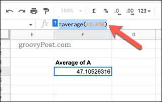 Cara Menunjukkan Formula dalam Helaian Google