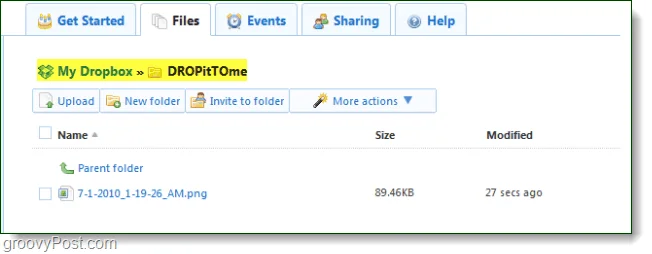 Reciba archivos de cualquier persona directamente en su Dropbox con DropItToMe (actualizado)