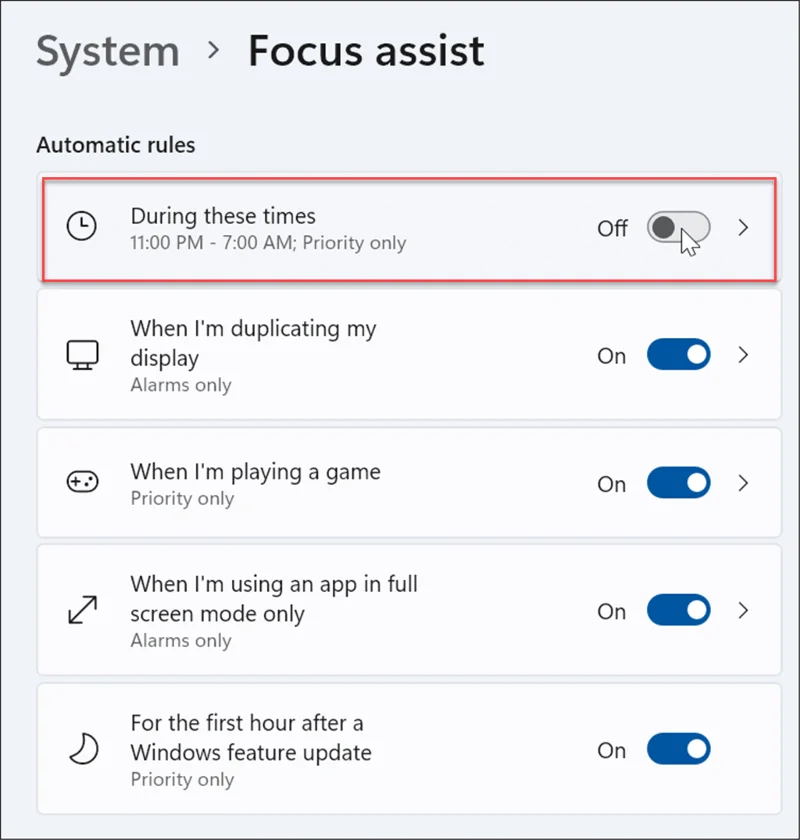 Como usar o Focus Assist no Windows 11