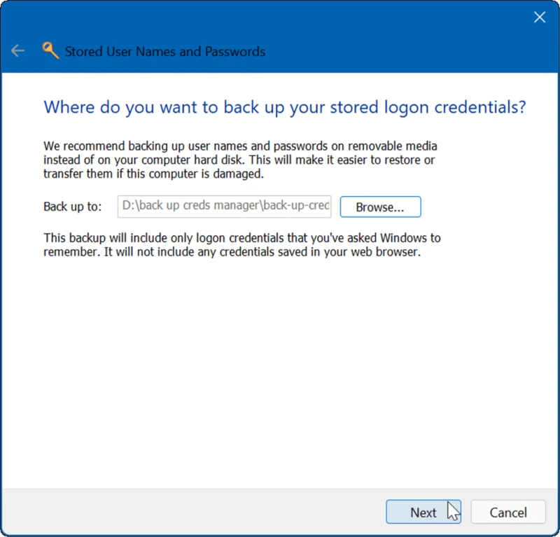 Como usar o Gerenciador de credenciais no Windows 11