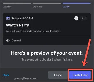 Cómo crear un evento en Discord