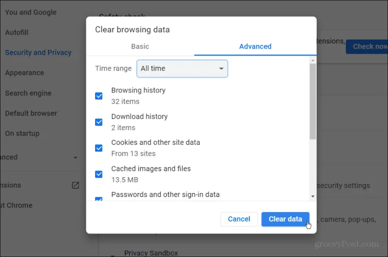 Bagaimana untuk Membetulkan Err_Cache_Miss dalam Google Chrome