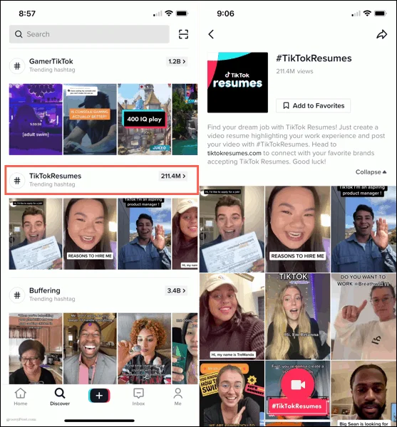 Cara Menggunakan Resume TikTok untuk Memohon Pekerjaan