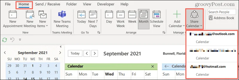 Cómo compartir un calendario en Microsoft Outlook