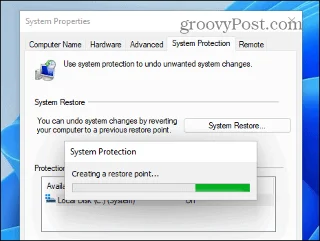 Como criar um ponto de restauração no Windows 11