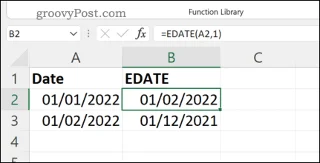 Cara Menambah Bulan ke Tarikh dalam Excel