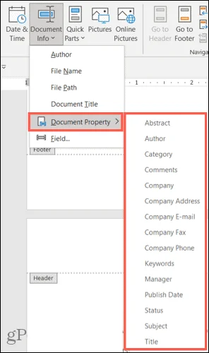 Cómo insertar encabezados y pies de página personalizados en Microsoft Word