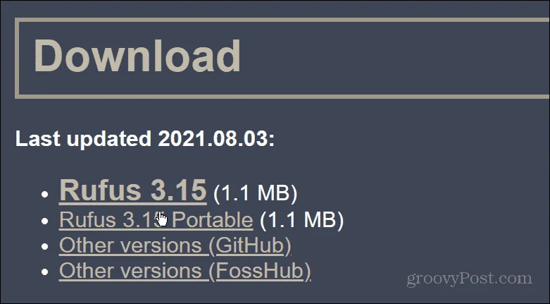 So erstellen Sie mit Rufus ein bootfähiges USB-Laufwerk für Windows 11