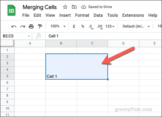 Cara Mencantum dan Menyahcantumkan Sel dalam Helaian Google
