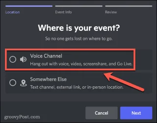 Cómo crear un evento en Discord