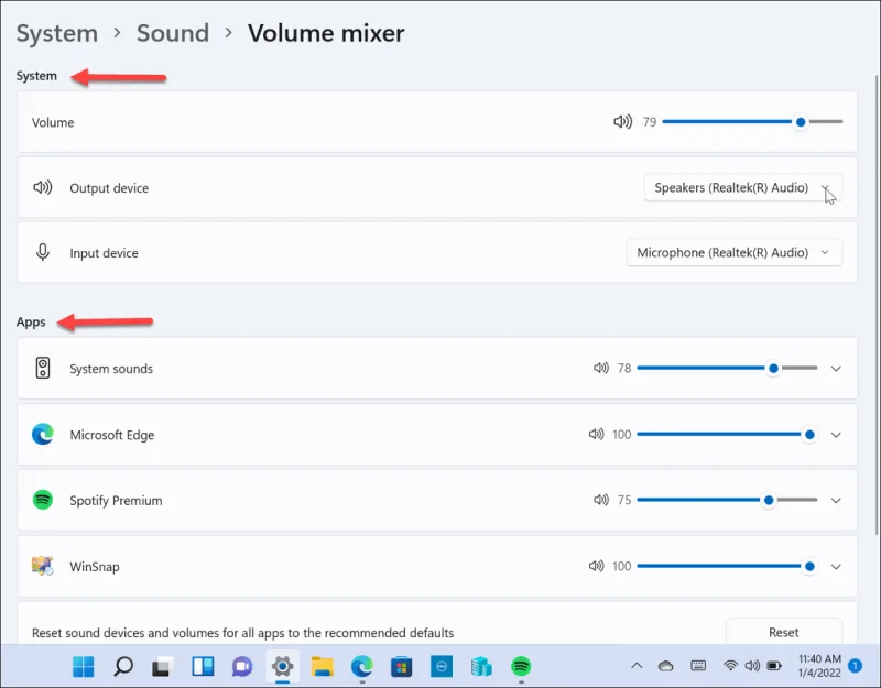 Cómo restaurar el mezclador de volumen clásico en Windows 11