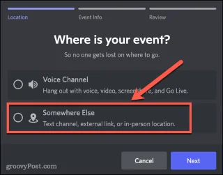 Cómo crear un evento en Discord