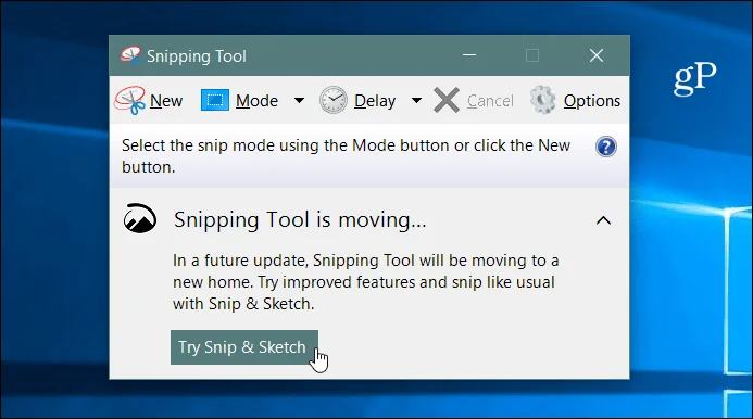 Dapatkan dan Anotasi Tangkapan Skrin dengan Alat Snip & Sketch Baharu pada Windows 10