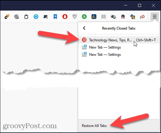 Cara Membuka Tab yang Ditutup Baru-baru ini dalam Chrome, Firefox, Edge dan Safari