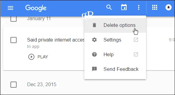 Cómo eliminar tu historial de actividad de Google Voice