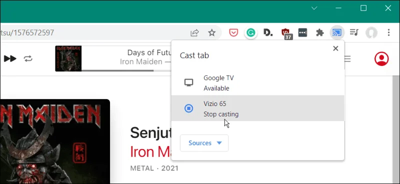 Cara Memainkan Muzik Apple pada Chromecast