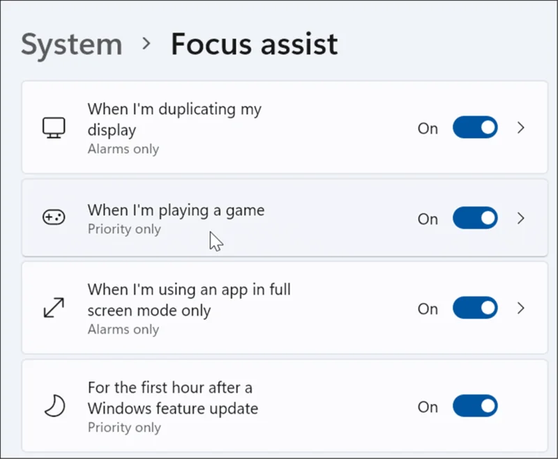 Como usar o Focus Assist no Windows 11