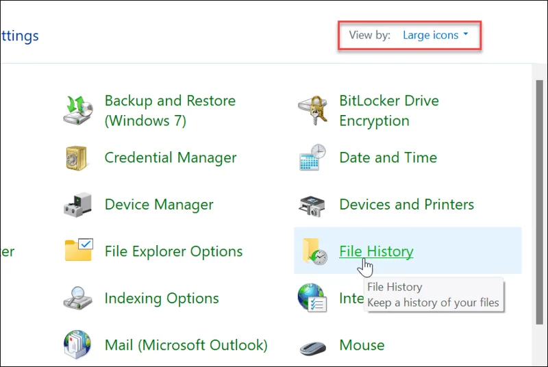 Cara Menggunakan Sejarah Fail pada Windows 11