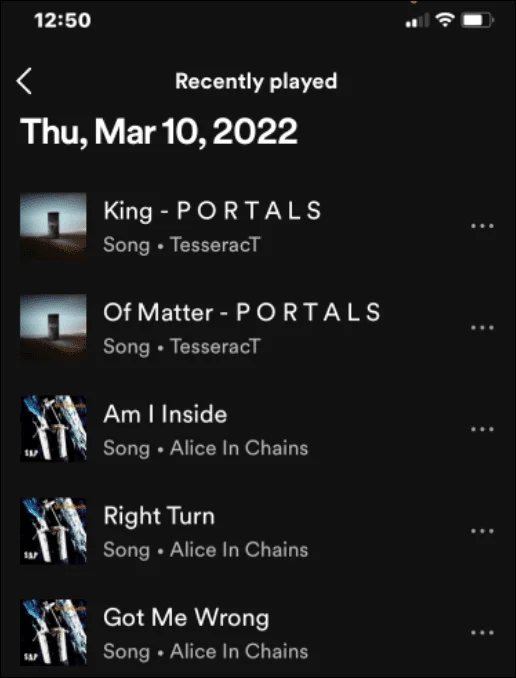 Come visualizzare la cronologia di ascolto di Spotify